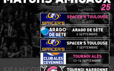 CENTURIONS CALENDRIER MATCHS AMICAUX